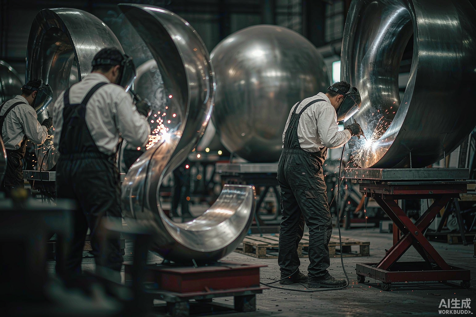 Sculpture factory workshop
