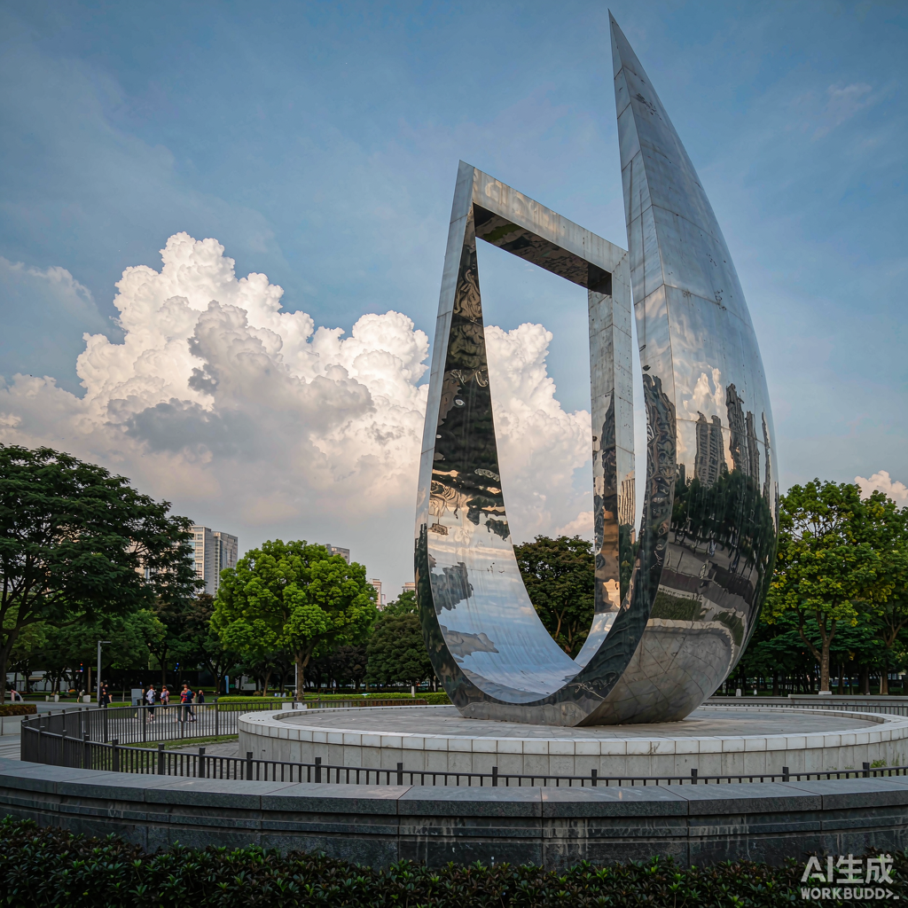 Large outdoor landmark sculpture
